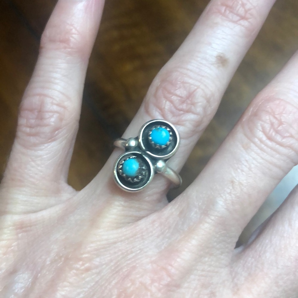 Turquoise sterling silver ring